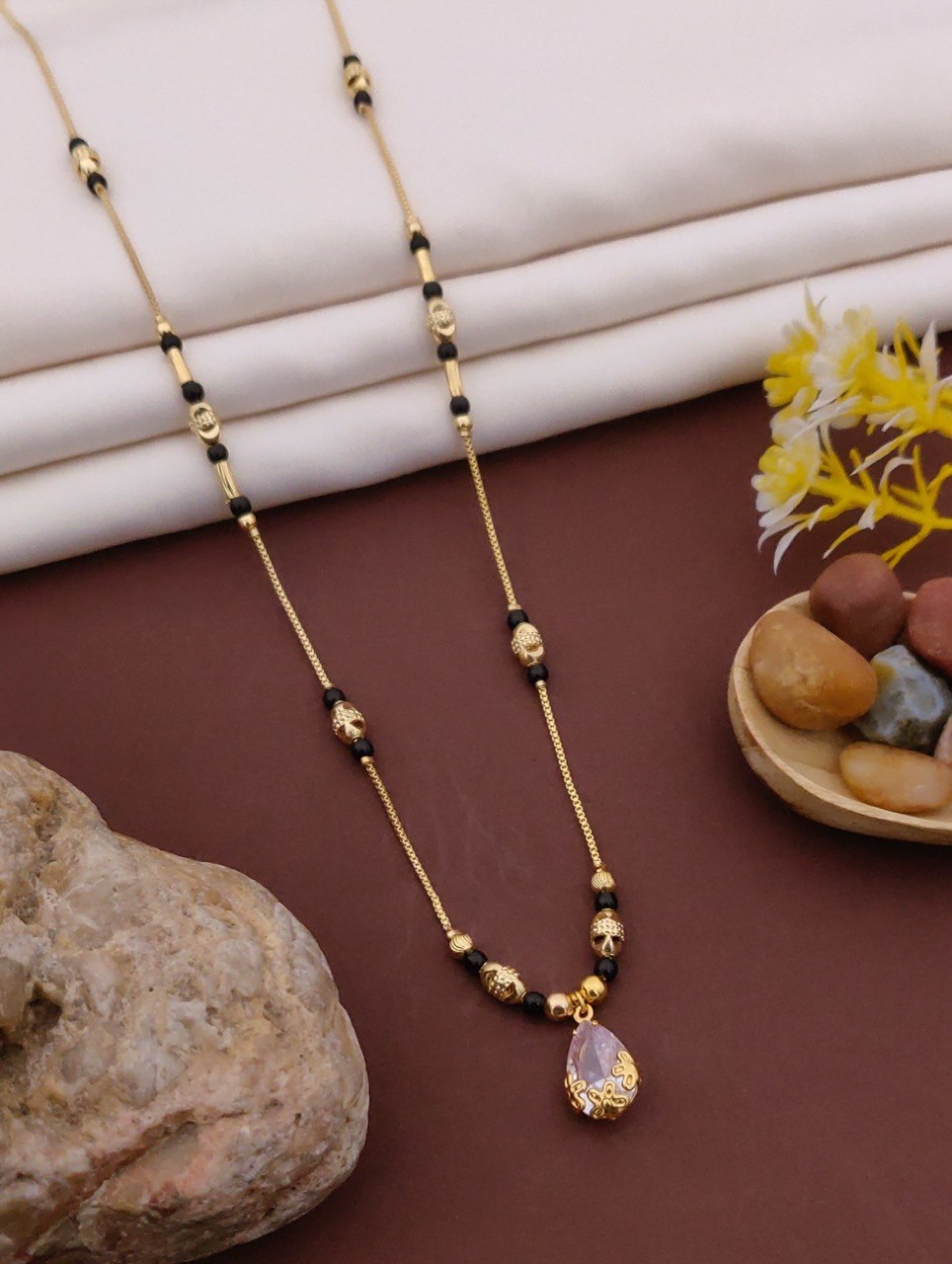 White Stone Mangalsutra