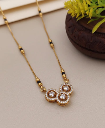 Triple Halo Mangalsutra