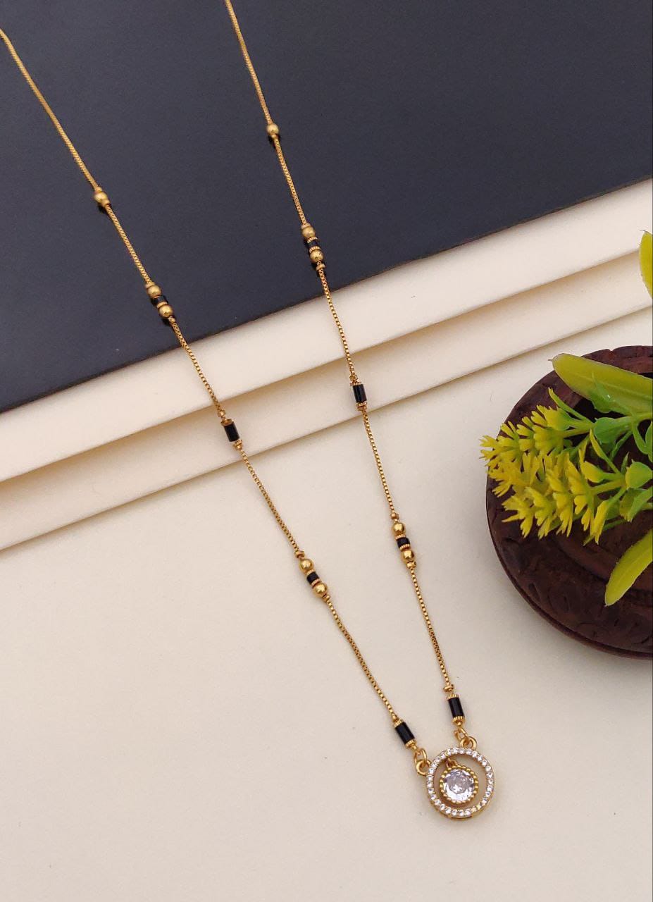 Solitaire Halo Mangalsutra