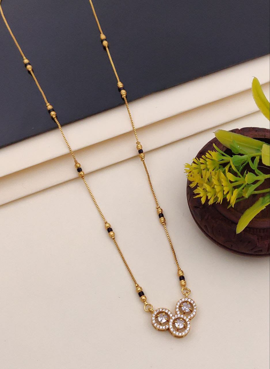 Triple Halo Mangalsutra