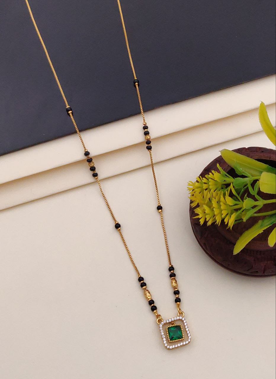 Emerald Glow Mangalsutra