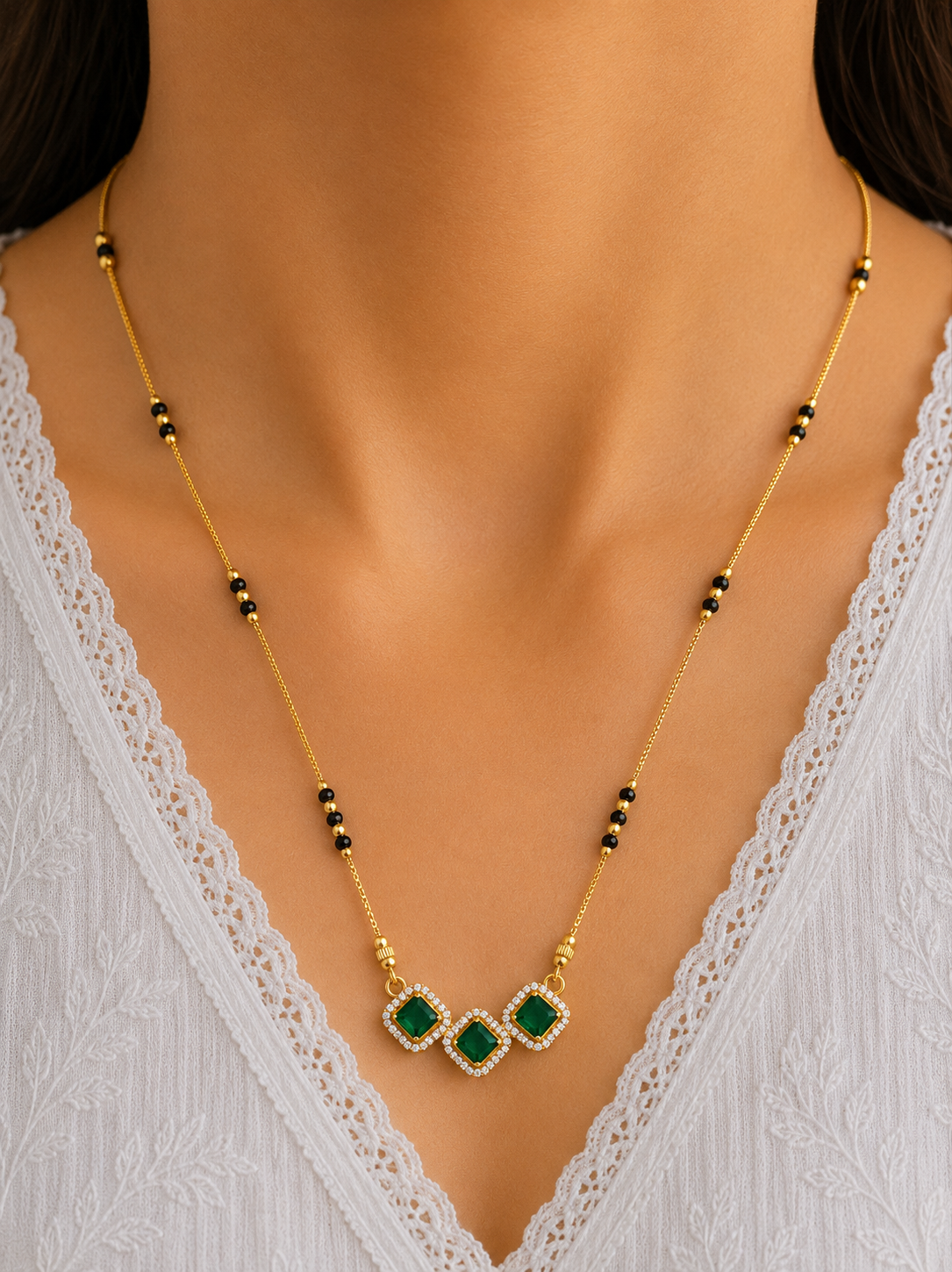 Triple Charm Mangalsutra