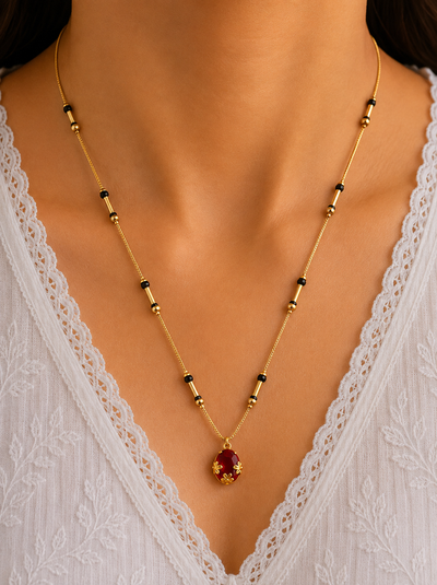 Red Stone Mangalsutra
