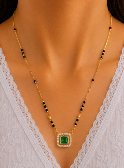 Emerald Glow Mangalsutra