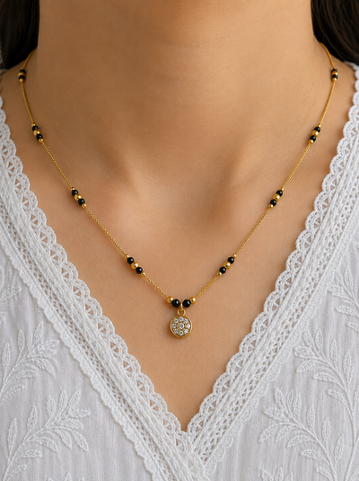 Circle Pendant Mangalsutra