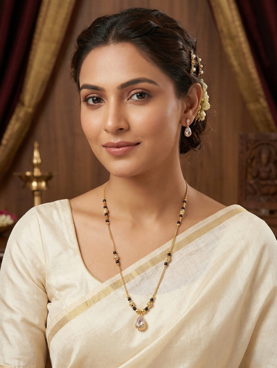 White Stone Mangalsutra