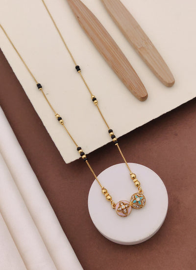 Dual Floral Charm Mangalsutra