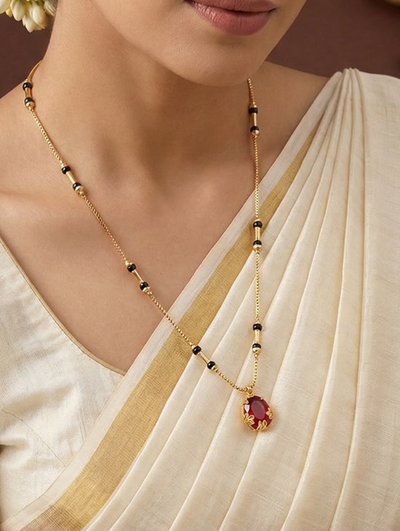 Red Stone Mangalsutra